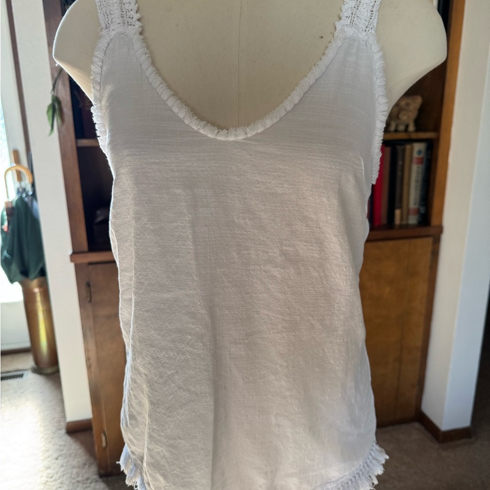 Cream Ruffled Camisole Top